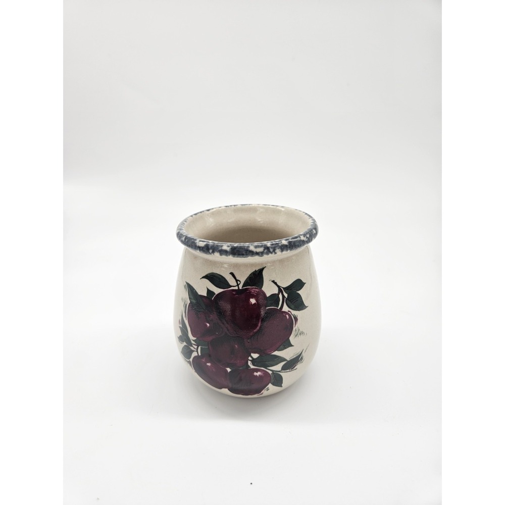 Home & Garden Party Ltd 1999 4" Apple Orchard Vine Pattern Stoneware USA Made